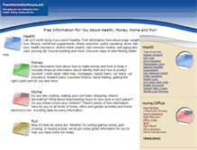 Tablet Screenshot of freeinformationforyou.net